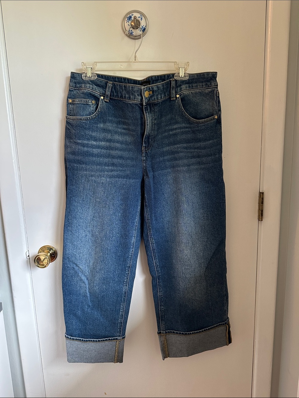 Talbots 12 Petite Straight Ankle Cuff Jeans